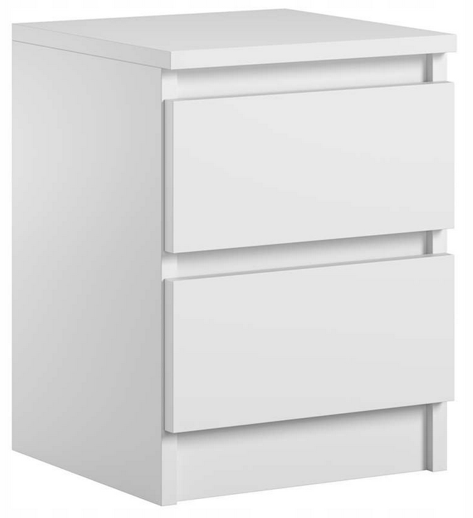 Komoda 30 cm 2 szuflady biała