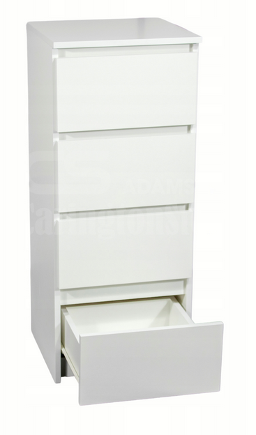 Komoda 40 cm 4 szuflady biała - 2