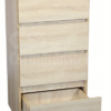 Komoda 50 cm 4 szuflady sonoma - 2