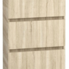 Komoda 50 cm 3 szuflady Sonoma