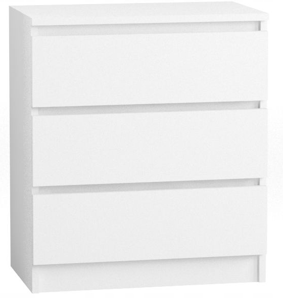 Komoda 70 cm 3 szuflady biała