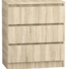 Komoda 70 cm 3 szuflady sonoma