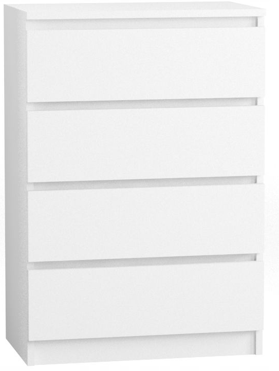 Komoda 80 cm 4 szuflady biała