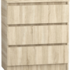 Komoda 80 cm 3 szuflady sonoma