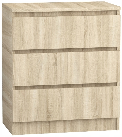 Komoda 80 cm 3 szuflady sonoma