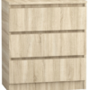 Komoda 90 cm 3 szuflady sonoma