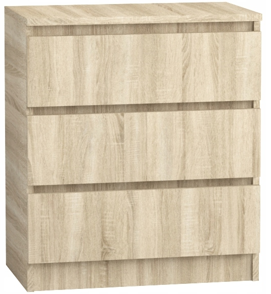 Komoda 90 cm 3 szuflady sonoma
