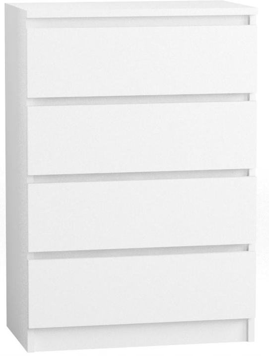 Komoda 90 cm 4 szuflady biała