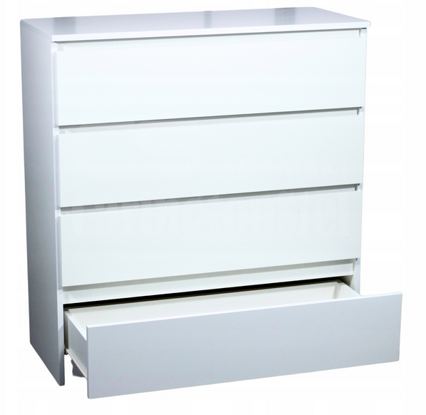 Komoda 90 cm 4 szuflady biała - 2
