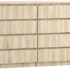 Komoda 140 cm 8 szuflad sonoma
