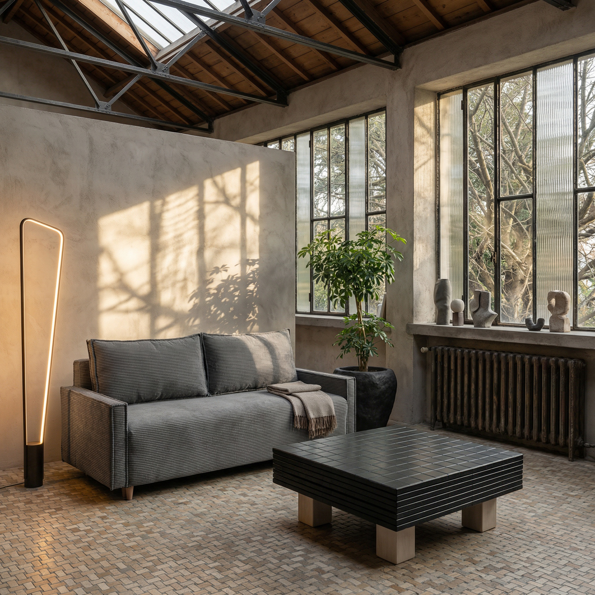 Kanapa z funkcją spania sofa z rozkładana sofa z bokami Poso - obrazek 3