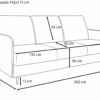 Kanapa wersalka rozkładana sofa styl skandynawskim Malmo - Thumbnail Image 10