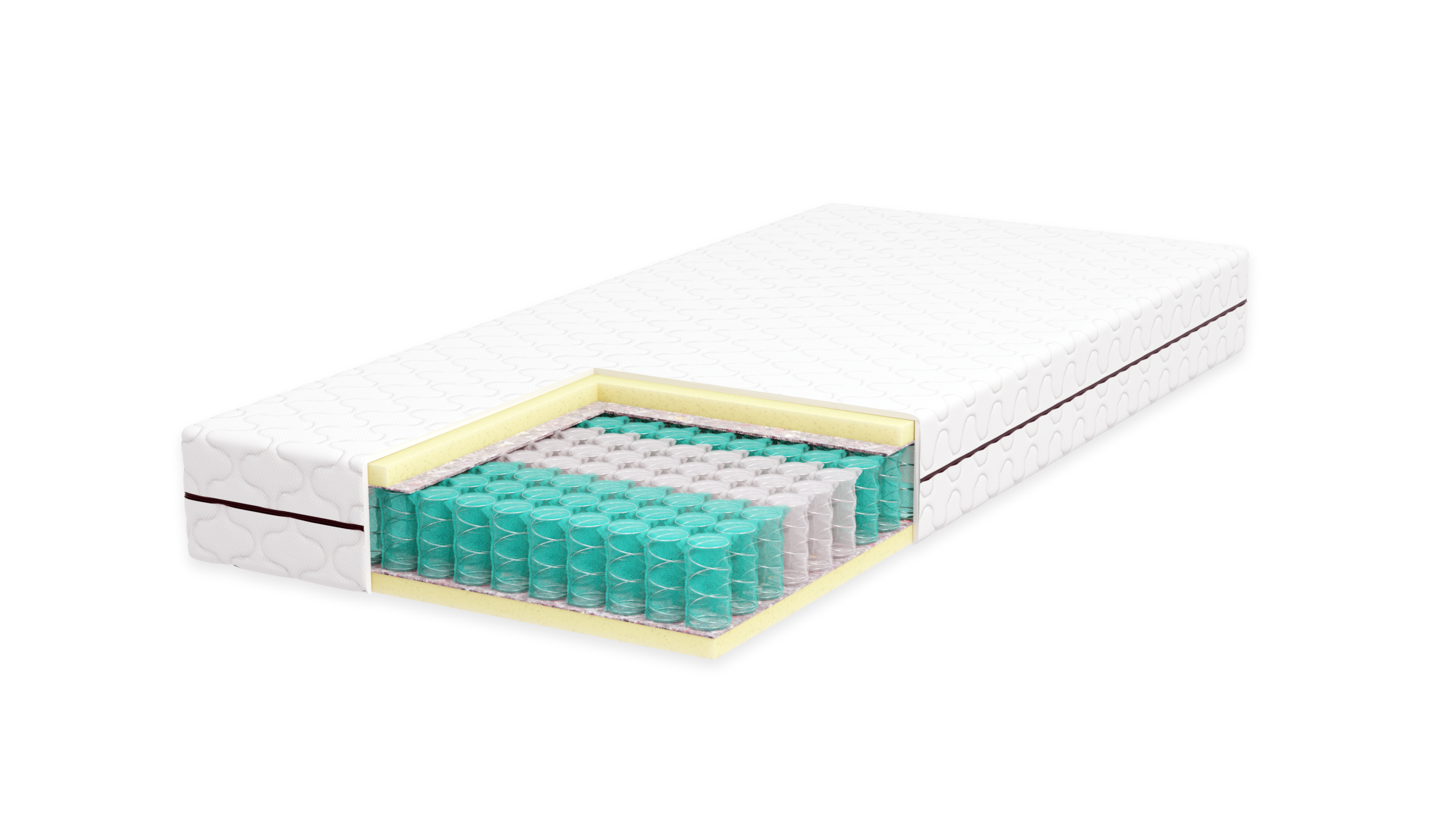 Materac multipocket 7 stref twardości 180x200 z piankami HR