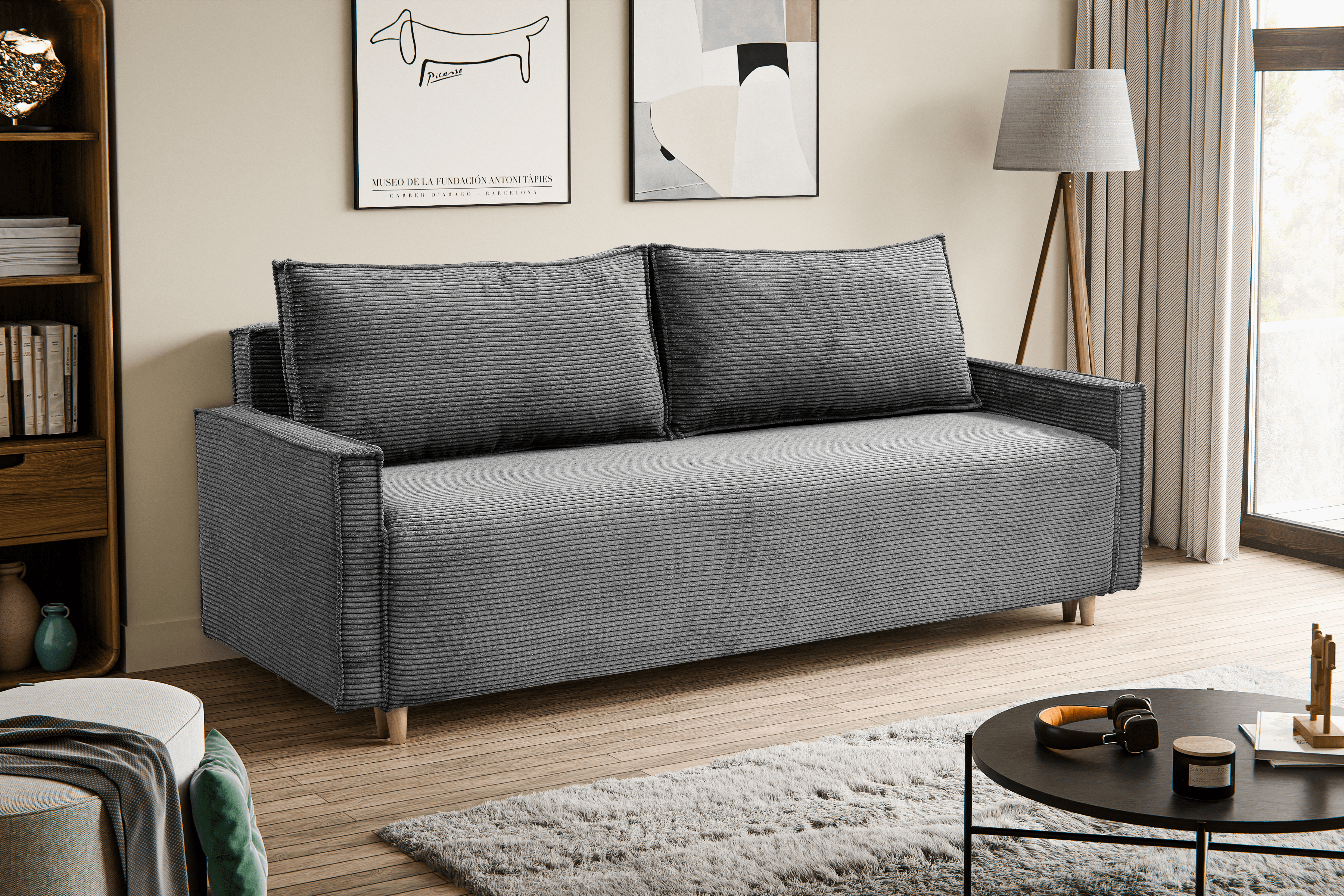 sofa z funkcją spania do salonu